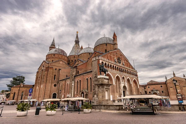 Roma Gotik Tarzında Ortaçağ Bazilikası 1238 1310 Piazza Del Santo — Stok fotoğraf