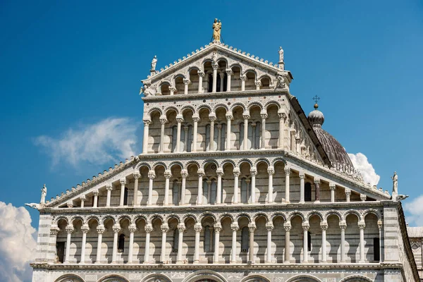 Pisa Katedrali Nin Duomo Santa Maria Assunta Ana Cephesi Pisan — Stok fotoğraf