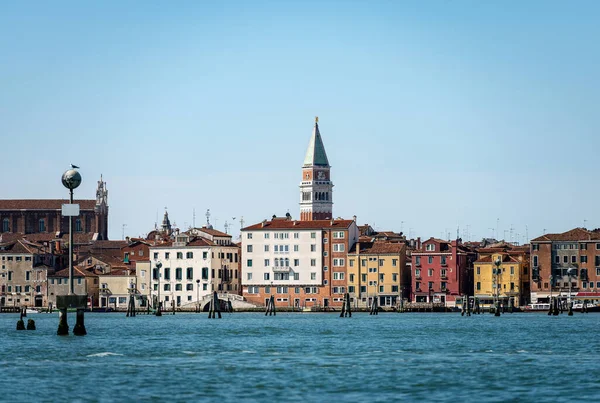 Stedelijke Skyline Van Venetië Met Klokkentoren Van San Marco Campanile — Stockfoto