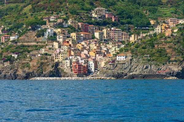 Villaggio Riomaggiore Parco Nazionale Delle Cinque Terre Liguria Spezia Italia — Foto Stock