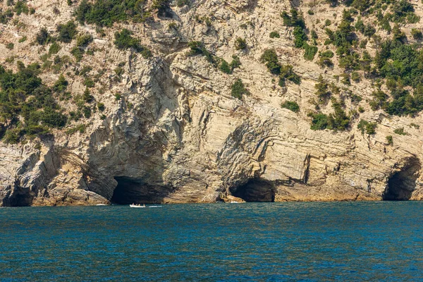 Rotskust Van Het Cinque Terre National Park Met Kliffen Middellandse — Stockfoto