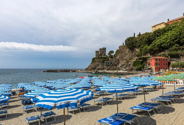 Plage Village Monterosso Mare Station Touristique Sur Côte Parc National — Photo