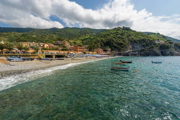 Plage Village Monterosso Mare Station Touristique Sur Côte Parc National — Photo