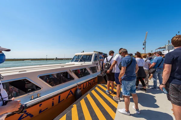 Torcello Italia Junio 2021 Estación Ferry Isla Torcello Vaporetto Actv —  Fotos de Stock