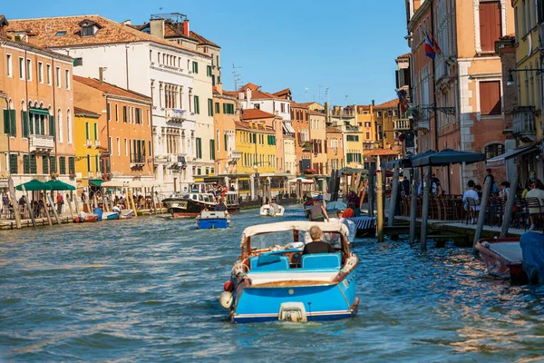 Venice Olaszország 2021 Június Cannaregio Csatorna Canale Cannaregio Tele Kis — Stock Fotó