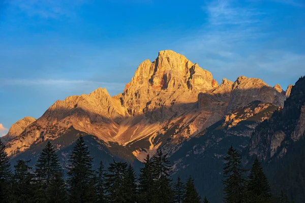 Pico Montaña Croda Rossa Ampezzo Hohe Gaisl 3146 Amanecer Dolomitas — Foto de Stock
