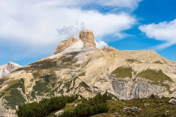 Гора Скарпері Torre Dei Scarperi Або Schwabenalpenkopf Природному Парку Tre — стокове фото