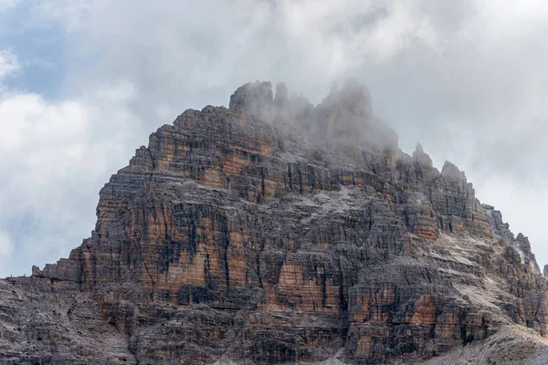 Mountain Peak Monte Paterno Paternkofel 2744 Natural Park Tre Cime — Stock Photo, Image