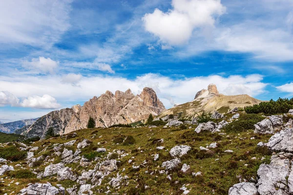 Sesto Dolomiter Sett Utifrån Tre Cime Lavaredo Bergstoppen Monte Rudo — Stockfoto