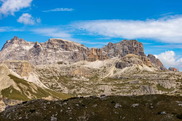 Ορεινές Κορυφές Σεξουαλικών Δολομιτών Από Tre Cime Lavaredo Punta Tre — Φωτογραφία Αρχείου