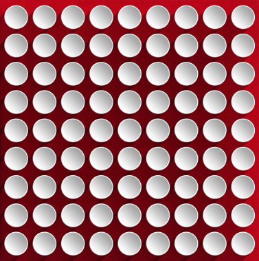 Kırmızı kadife zemin daire