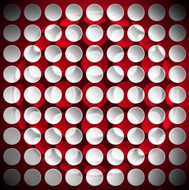 Kırmızı kadife zemin daire