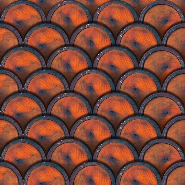 Grunge Metall Kreise Hintergrund - Weinfässer — Stockfoto