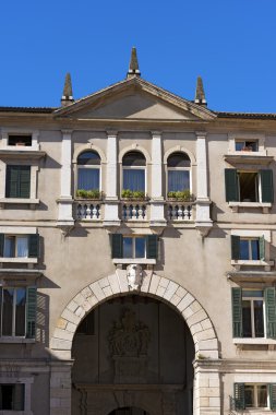 Domus nova veya palazzo dei giudici - verona, İtalya