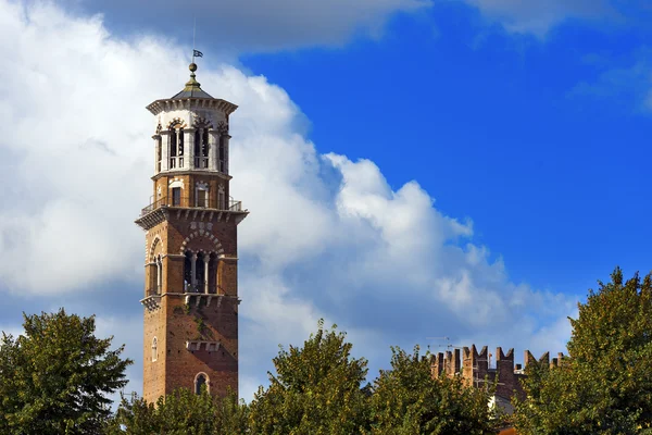 Lamberti tower - verona, Itálie — Stock fotografie
