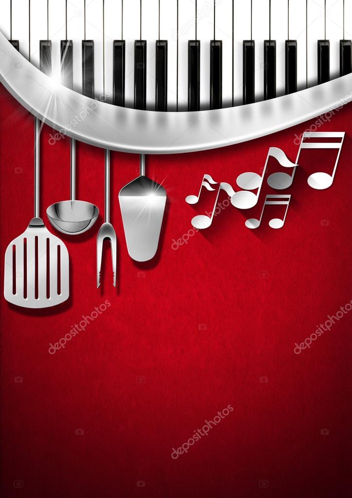 Music and Food - Menu Design