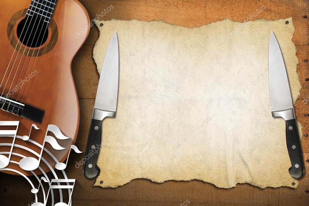 Music and Food Menu Design — Stock Photo © catalby 53658551