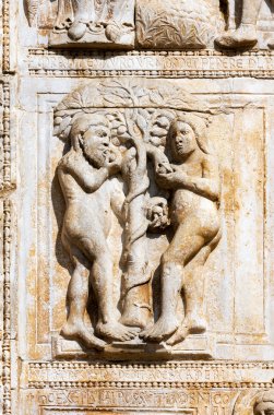 Adam and Eve - Basilica of San Zeno Verona clipart