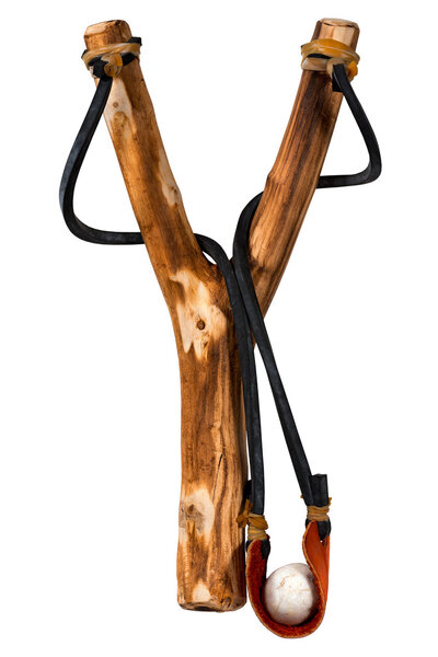 ручной работы деревянные рогатки на белом