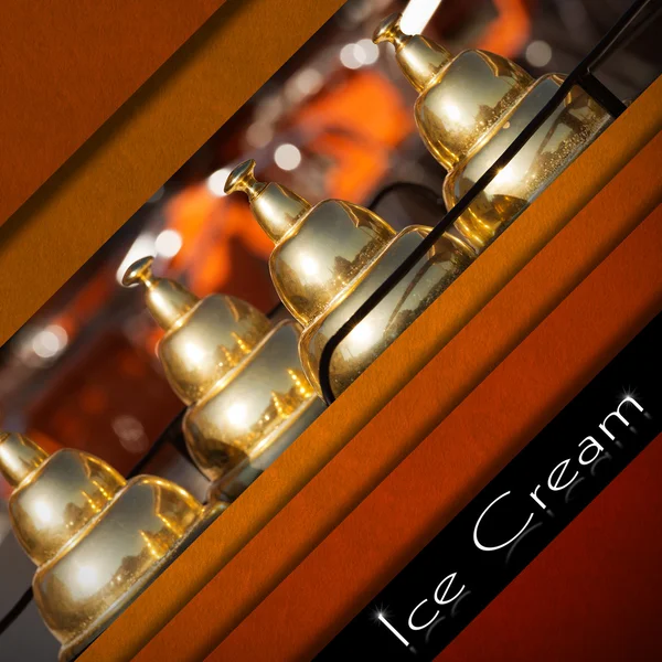 Dondurma menüsü — Stok fotoğraf