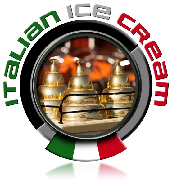 Icon Italian Ice Cream — Stock Photo, Image
