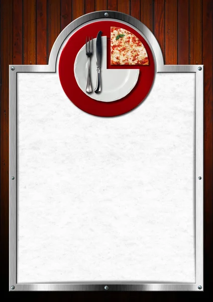 Pizza Menu Design — Stock Image Pizza Menu Design Stock Picture