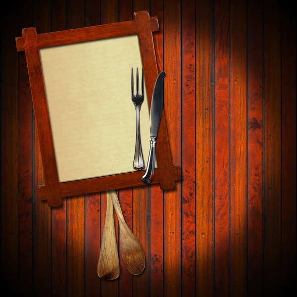 Rustic Menu Background — Stock Photo, Image