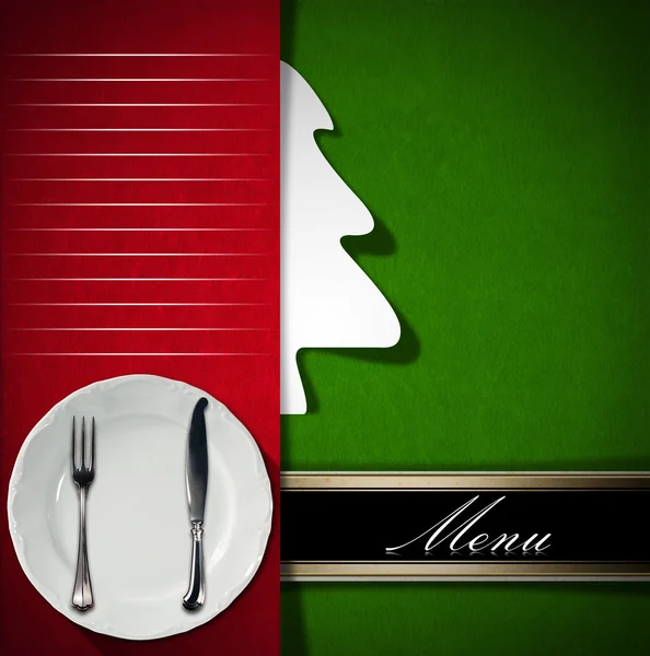 Menu del ristorante di Natale — Foto Stock