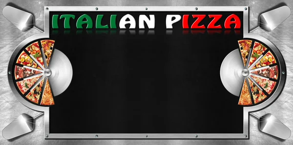 Italian Pizza - Menu Design — Stock Photo, Image