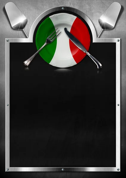 Design de menu restaurante italiano — Fotografia de Stock
