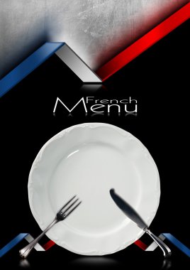 Fransız restoran menü tasarımı