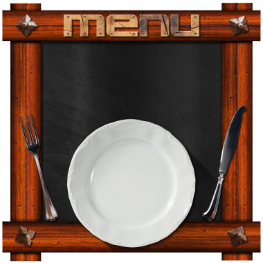 Blackboard tabak ve çatal bıçak takımı