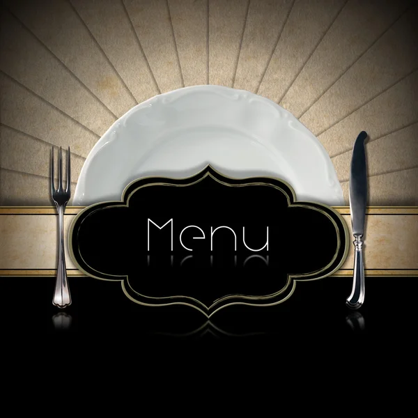 Дизайн меню ресторана — стоковое фото
