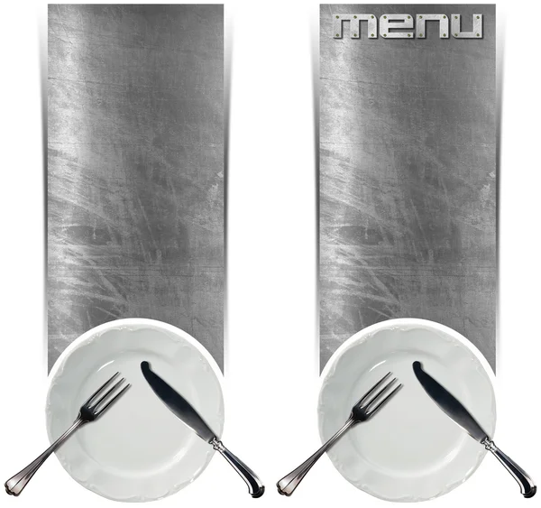 Two Restaurant Menu Banners — Stock Photo, Image