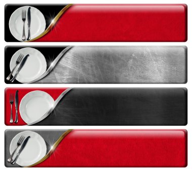 Mutfak afiş kümesi kırpma yolu ile