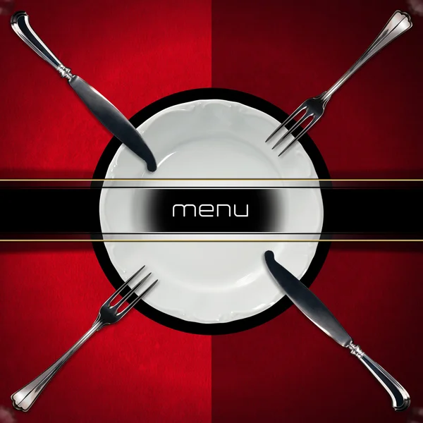 Дизайн меню ресторана — стоковое фото