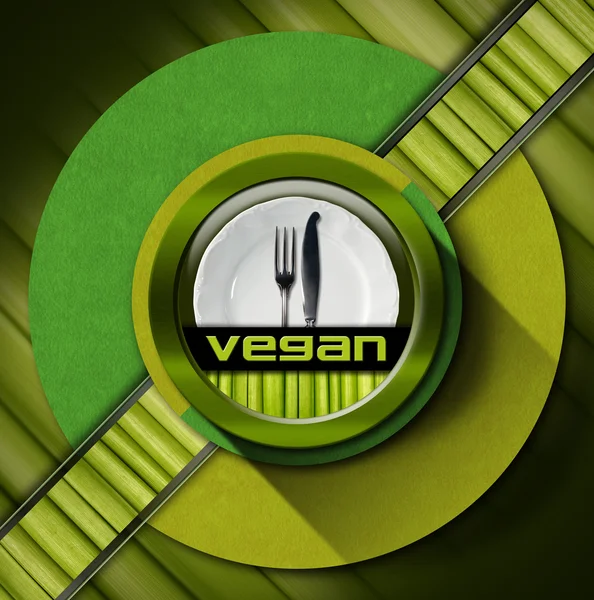 Design de menu vegan — Fotografia de Stock