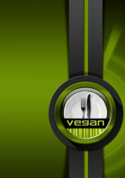 Design de menu vegan — Fotografia de Stock