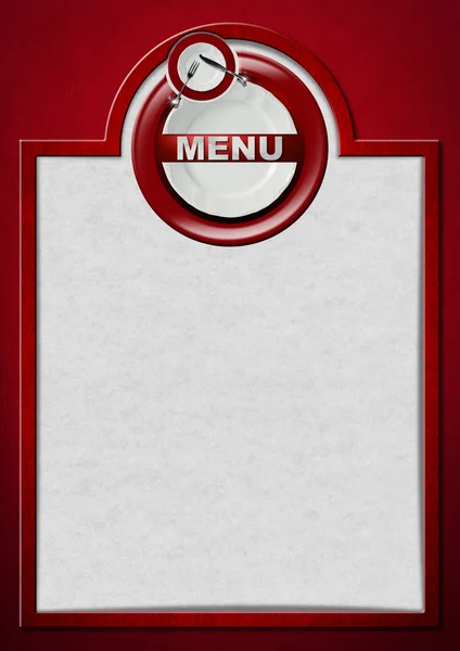 Menu ristorante design — Foto Stock