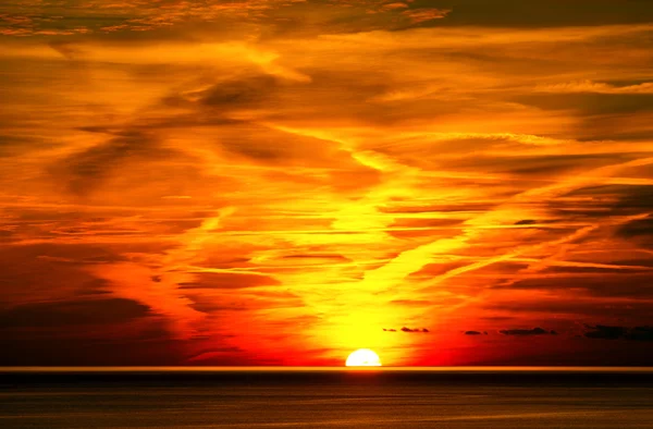 リグーリア州イタリアの日没 — ストック写真