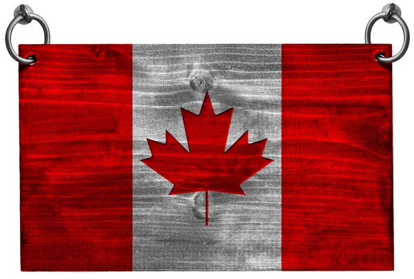 Bandeira canadense com caminho de recorte — Fotografia de Stock