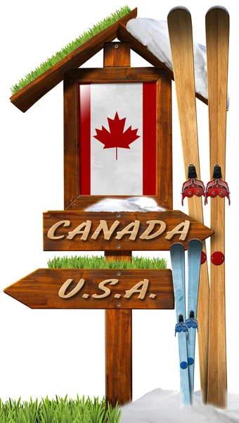 Kanada'da Kayak tabela — Stok fotoğraf