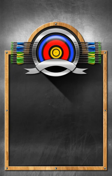 Blackboard for Archery — Stock Photo, Image