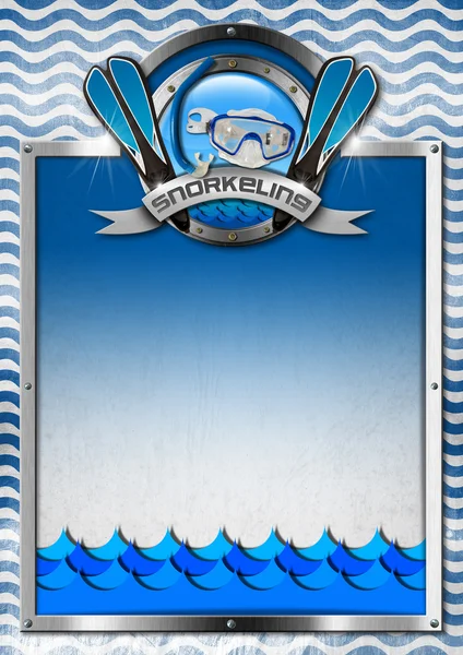 Cartello per lo snorkeling — Foto Stock