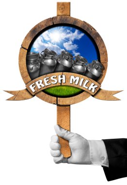 Taze süt - garsona işaret