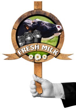 Taze süt - garsona işaret