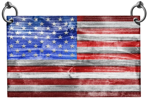 Bandeira dos EUA com caminho de recorte — Fotografia de Stock