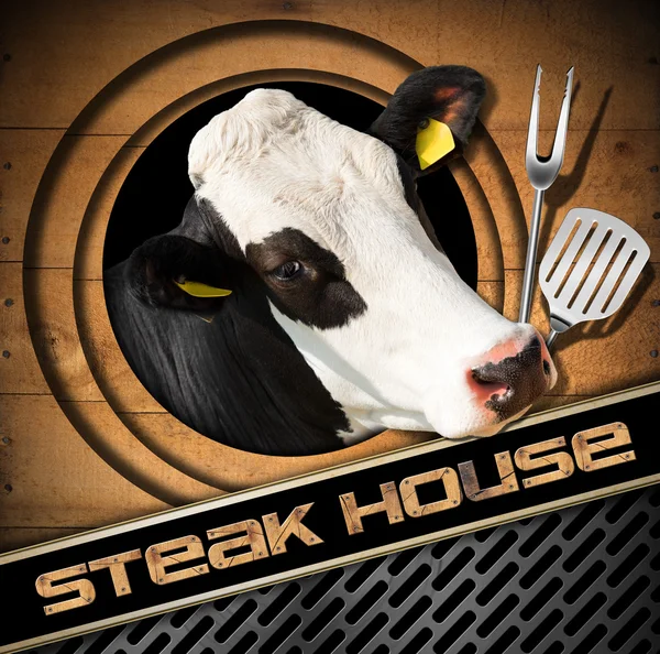 Steak House steak house - menu ontwerp — Stockfoto