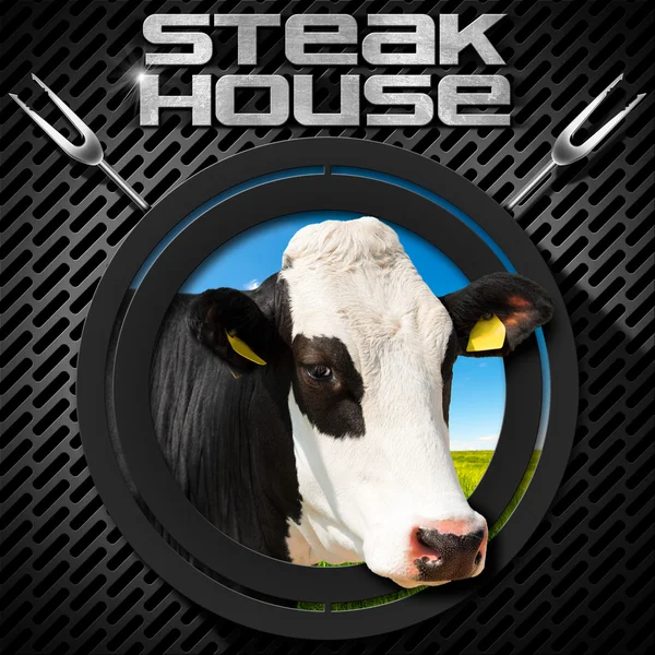 Steak house - wygląd menu — Zdjęcie stockowe