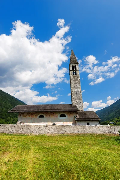 Templom Sant'Antonio Abate - Pelugo Trento, Olaszország — Stock Fotó